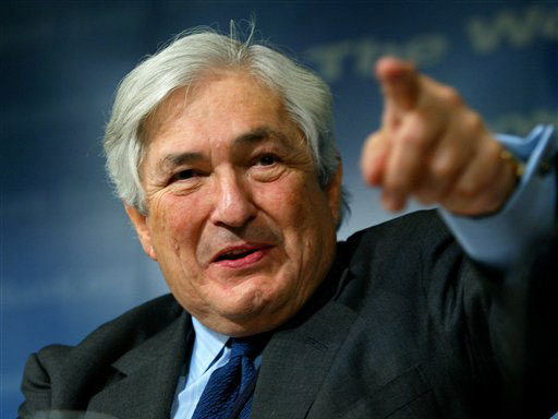 James Wolfensohn ehemaliger Präsident der Weltbank, am 30.9.2004 in Genf