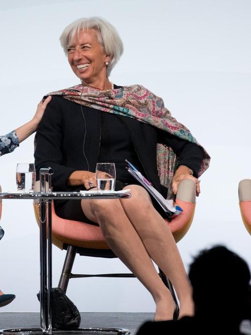 Ivanka Trump, Christine Lagarde und Angela Merkel bei Frauen-Gipfel in Berlin.