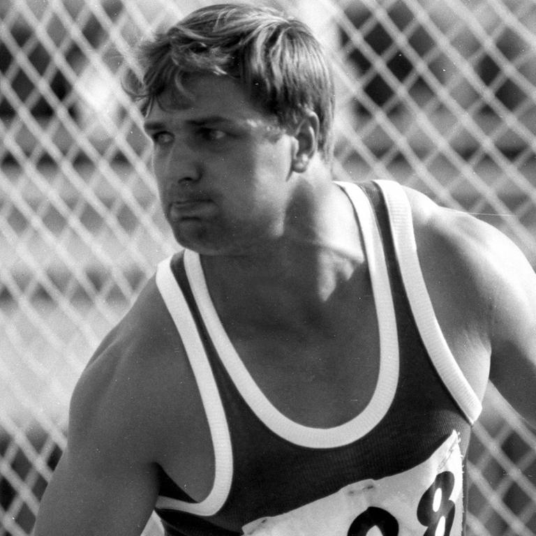 Diskus-Werfer Günter Schaumburg bei der Leichtathletik-EM in Athen Diskus-Werfer Günter Schaumburg bei der Leichtathletik-EM in Athen