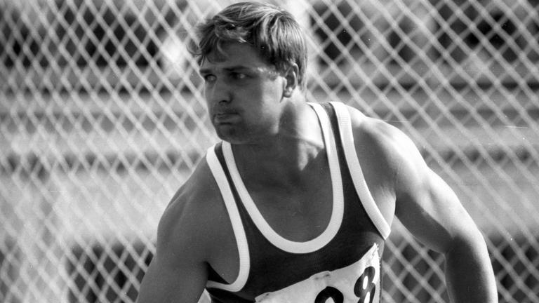 Diskus-Werfer Günter Schaumburg bei der Leichtathletik-EM in Athen Diskus-Werfer Günter Schaumburg bei der Leichtathletik-EM in Athen
