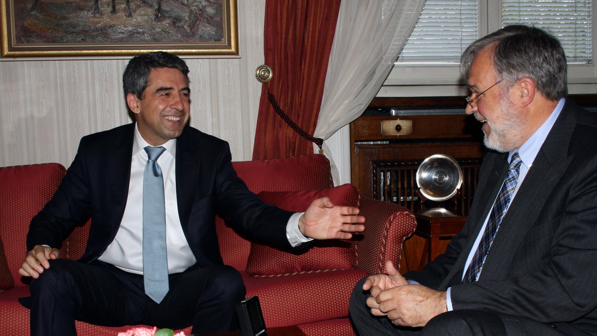 Der bulgarische Präsident Rossen Plewneliew im Gespräch mit Jürgen Liminski.