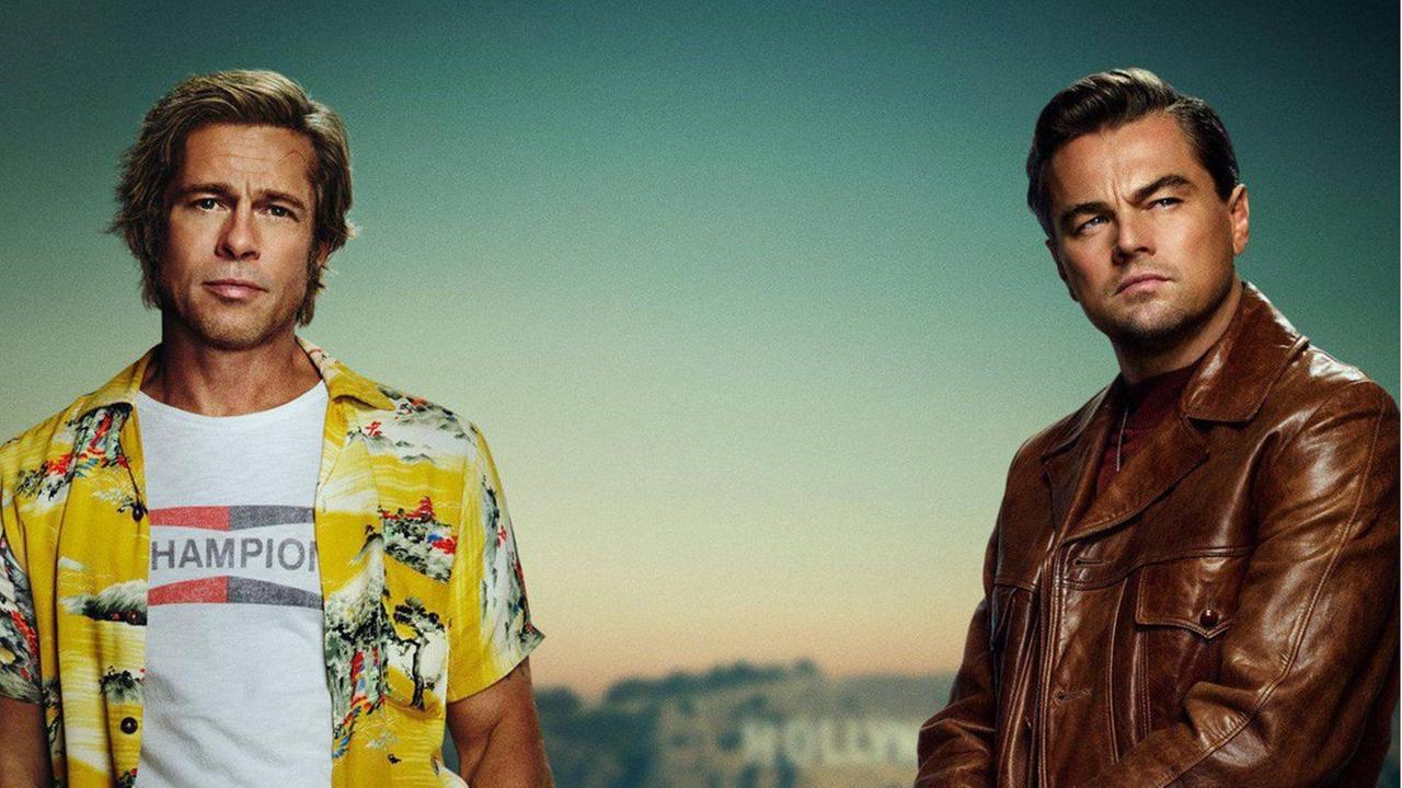 Filmplakat von "ONCE UPON A TIME IN HOLLYWOOD" mit Brad Pitt und Leonardo DiCaprio. Filmplakat von "ONCE UPON A TIME IN HOLLYWOOD" mit Brad Pitt und Leonardo DiCaprio.