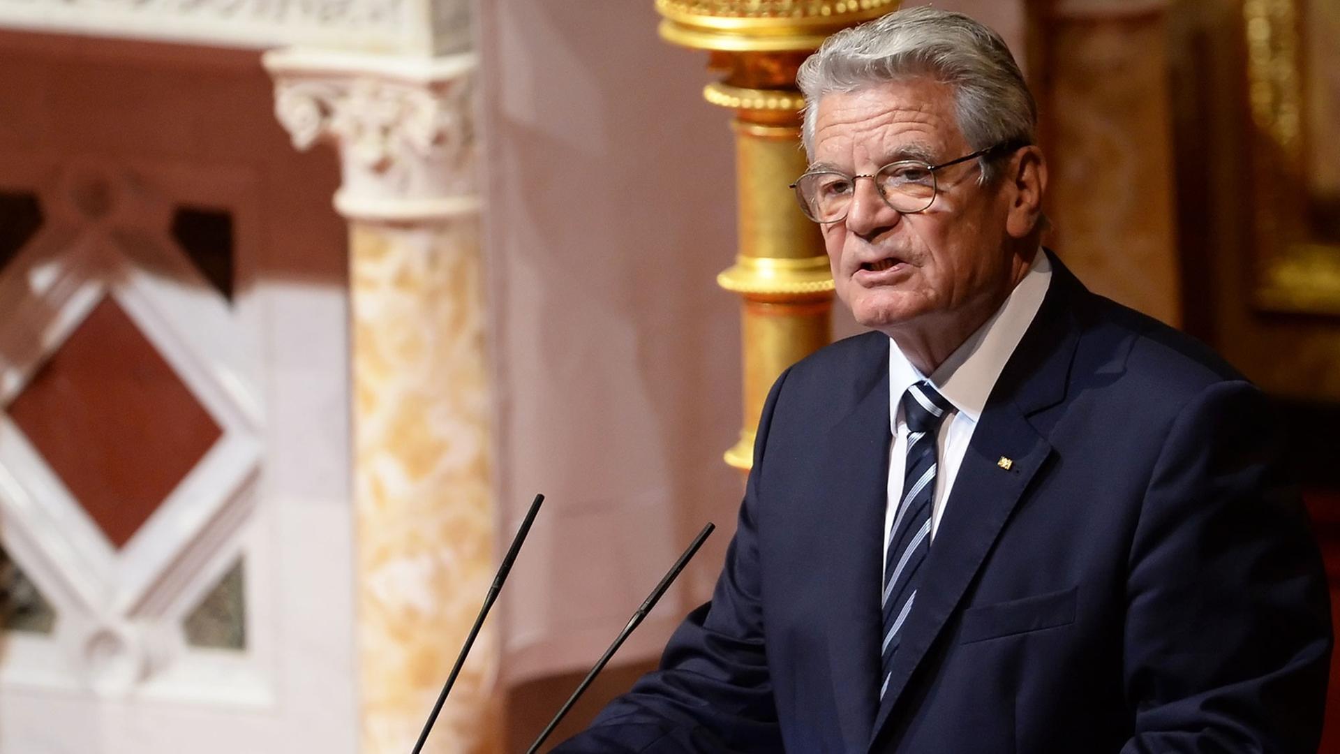 Bundespräsident Joachim Gauck im Berliner Dom Bundespräsident Joachim Gauck im Berliner Dom