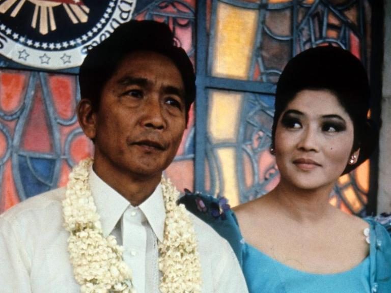 Präsident Ferdinand Marcos (Philippinen) mit Ehefrau Imelda
