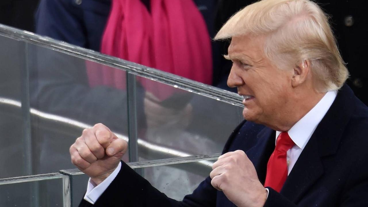 US-Präsident Donald Trump bei seiner Vereidigung US-Präsident Donald Trump bei seiner Vereidigung
