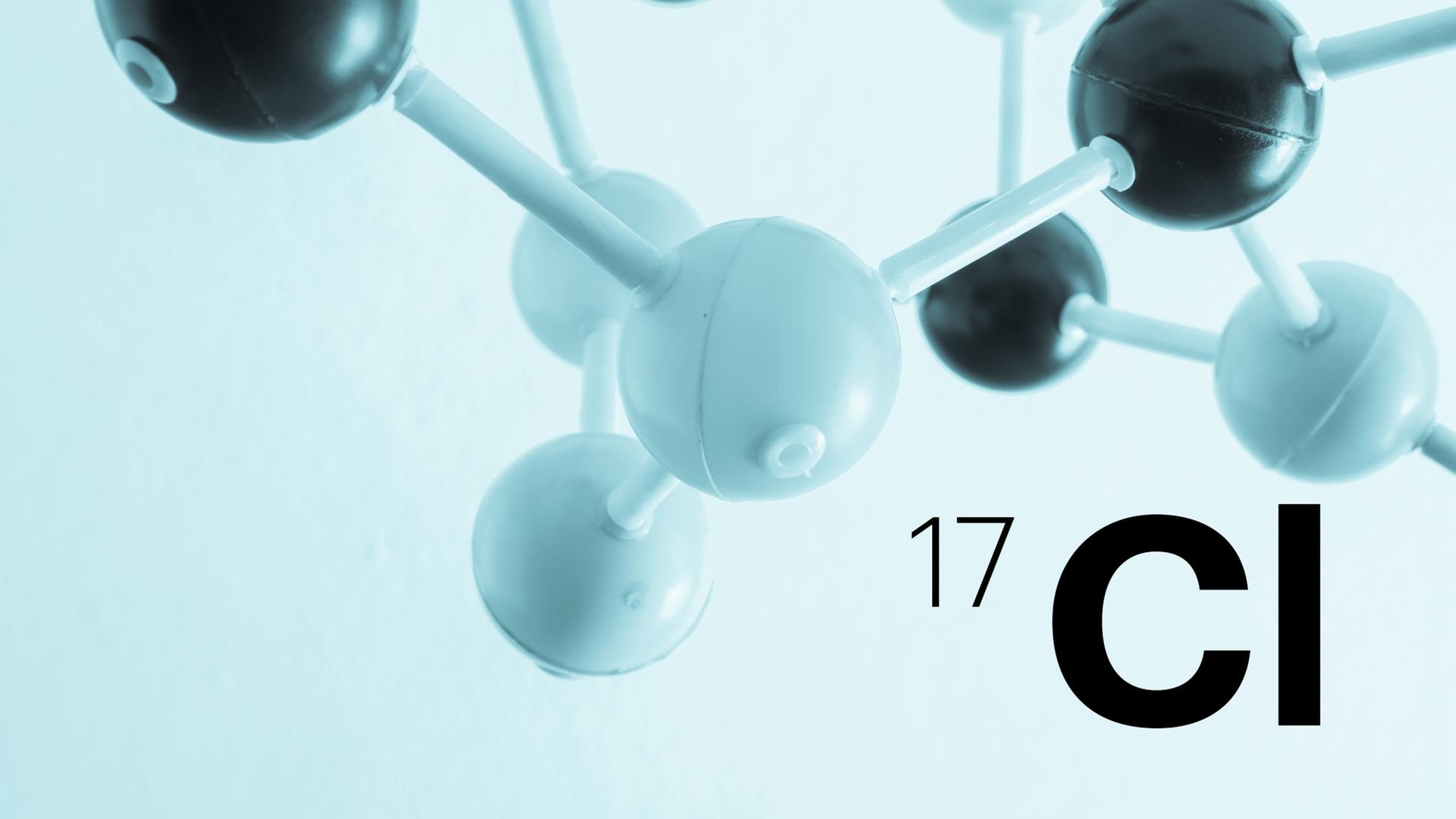 Eine Grafik zeigt Cl 17 vor einem Molekül.