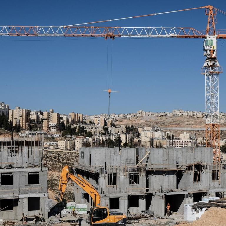 Siedlungsbau in Ost-Jerusalem im Januar 2017.