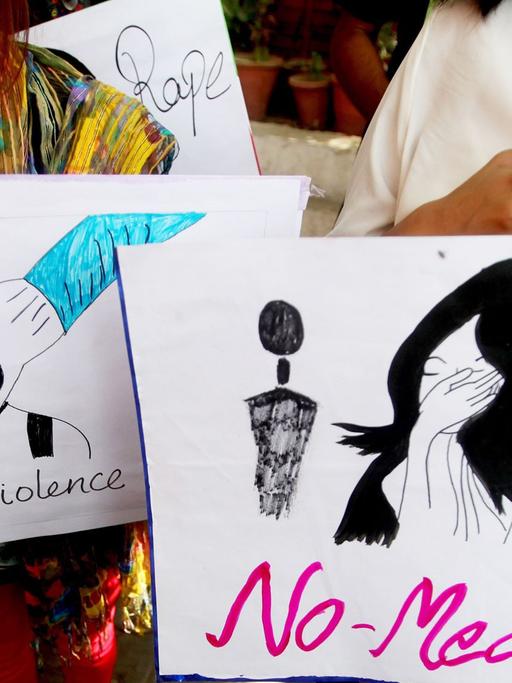 Frauen protestieren in der indischen Hauptstadt Neu-Delhi im Juni 2014 gegen sexuelle Gewalt.