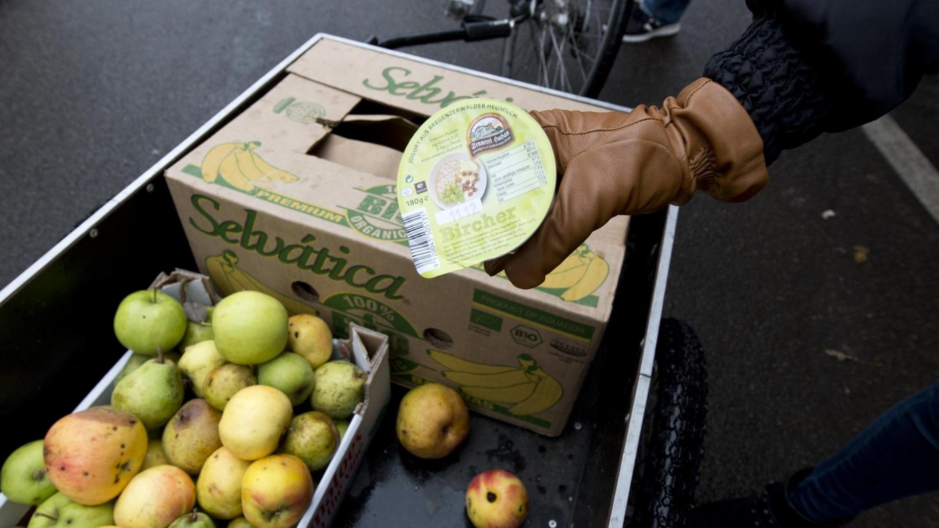 Die Initiative Foodsharing sammelt in vielen deutschen Städten Lebensmittel ein, die andere in die Mülltonne schmeißen, und verteilt sie weiter. Die Initiative Foodsharing sammelt in vielen deutschen Städten Lebensmittel ein, die andere in die Mülltonne schmeißen, und verteilt sie weiter.