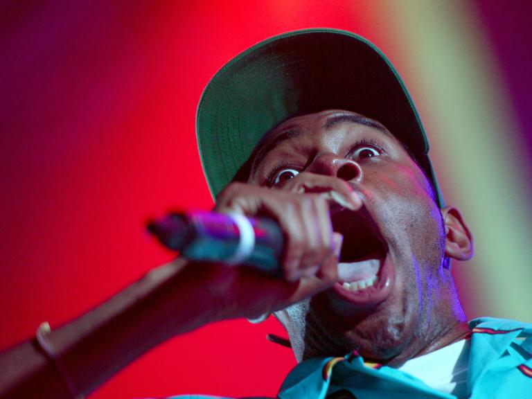 Der amerikanische Rapper Tyler, The Creator, tritt auf dem Primavera Sound Festival 2015 am 28.05.2015 im Parc del Forum in Barcelona (Spanien) auf. Das Festival ist eines der größten Musikfestivals in Spanien.