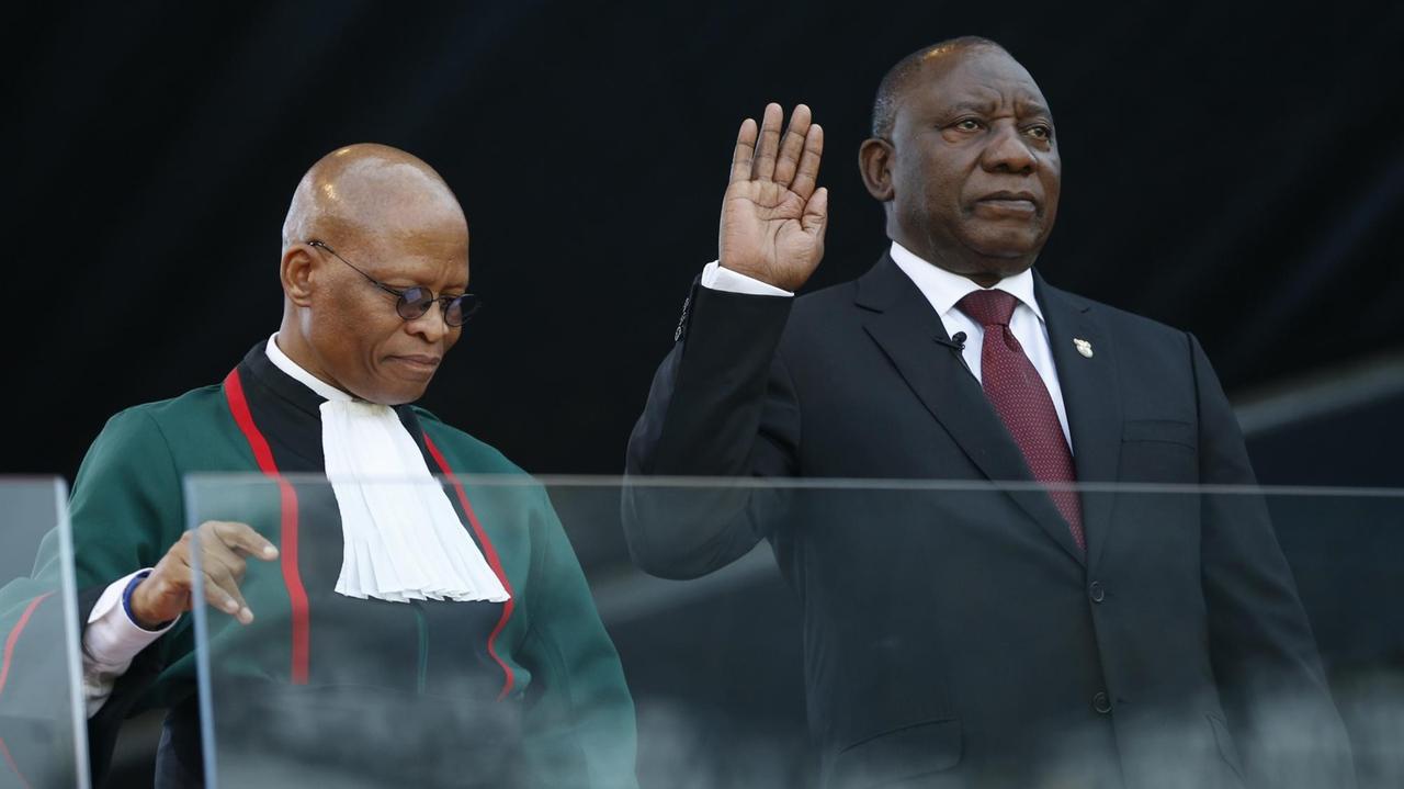 In Südafrika ist Präsident Ramaphosa vereidigt worden.