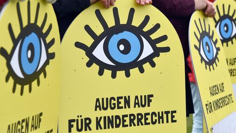 Proteste für Kinderrechte in Berlin 2014