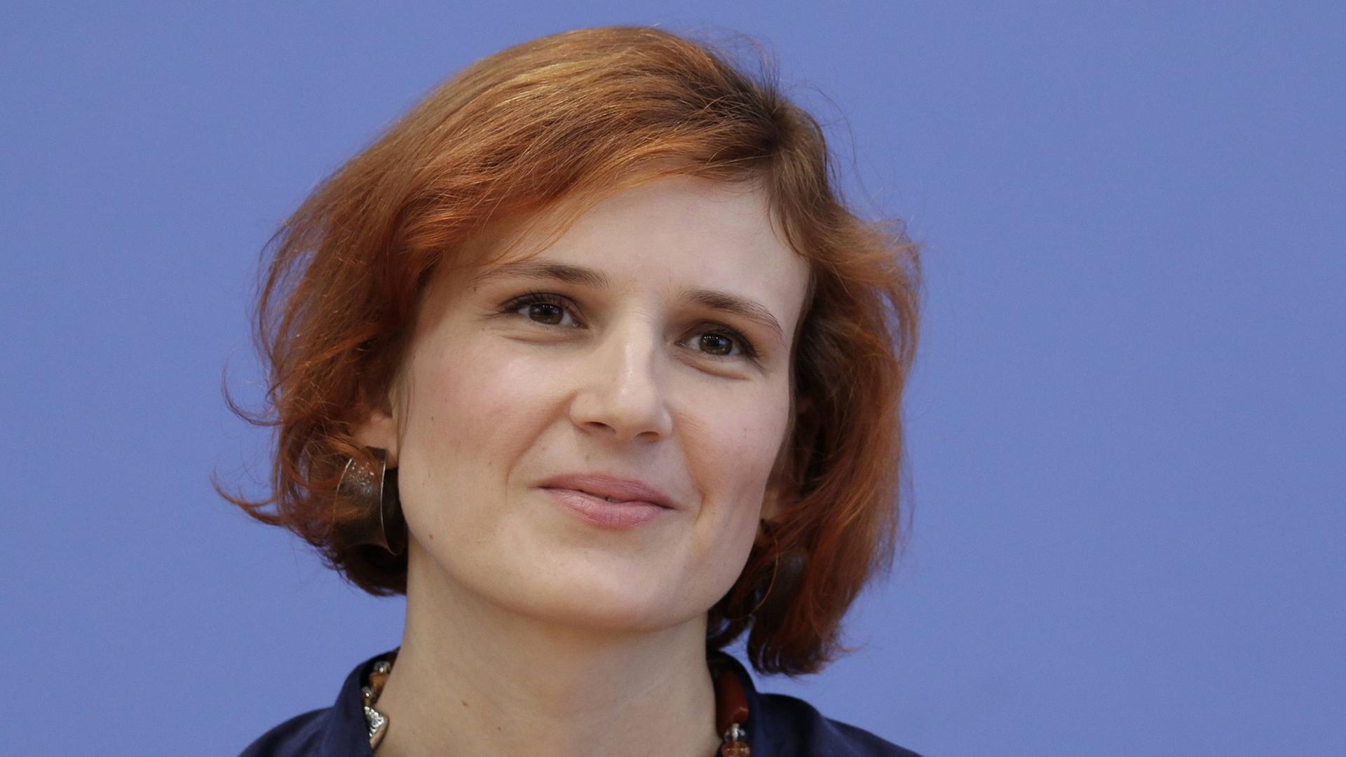 Katja Kipping, die Co-Vorsitzende der Partei Die Linke. Katja Kipping, die Co-Vorsitzende der Partei Die Linke.