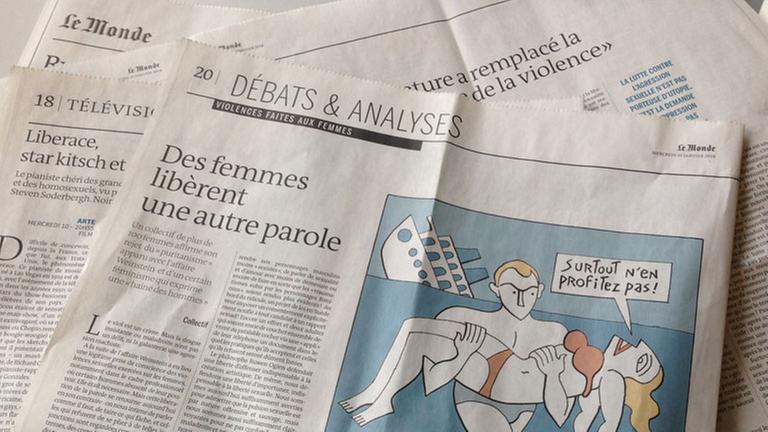 Der veröffentlichte Brief in der Zeitung Le Monde. Der veröffentlichte Brief in der Zeitung Le Monde.