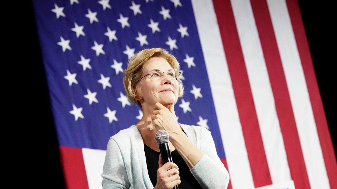 21. August 2019: Die demokratische Präsidentschaftskandidatin Elizabeth Warren bei einer Veranstaltung in Los Angeles 21. August 2019: Die demokratische Präsidentschaftskandidatin Elizabeth Warren bei einer Veranstaltung in Los Angeles