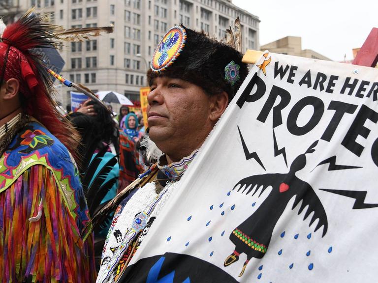 Protest gegen Pipeline