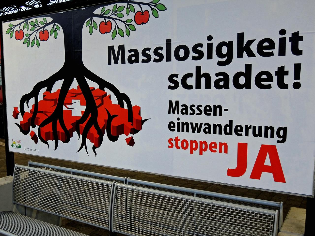 Plakat der Befürworter der Initiative Plakat der Befürworter der Initiative
