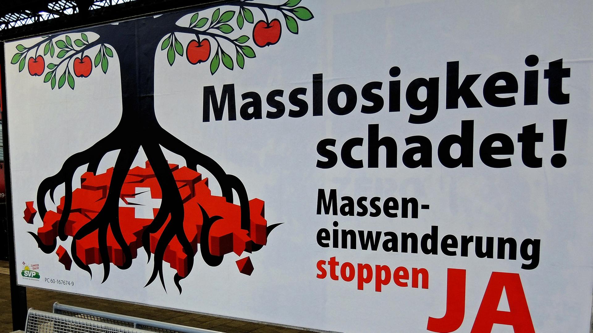 Plakat der Befürworter der Initiative Plakat der Befürworter der Initiative