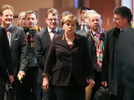 Bundeskanzlerin Angela Merkel beim EU-Gipfel in Brüssel Bundeskanzlerin Angela Merkel beim EU-Gipfel in Brüssel