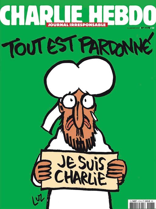 Titelbild der Ausgabe des französischen Satiremagazins "Charlie Hebdo" vom 14. Januar 2015