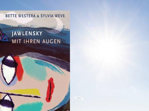 Cover des Buchs "Mit ihren Augen" von Bette Westera, illustriert von Sylvia Weve; im Hintergrund blauer Himmel.