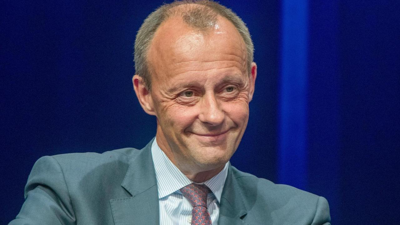 Friedrich Merz (CDU), Vorsitzender des Vereins Atlantik-Brücke, beim Wirtschaftstag 2018 des CDU-Wirtschaftsrats Friedrich Merz (CDU), Vorsitzender des Vereins Atlantik-Brücke, beim Wirtschaftstag 2018 des CDU-Wirtschaftsrats