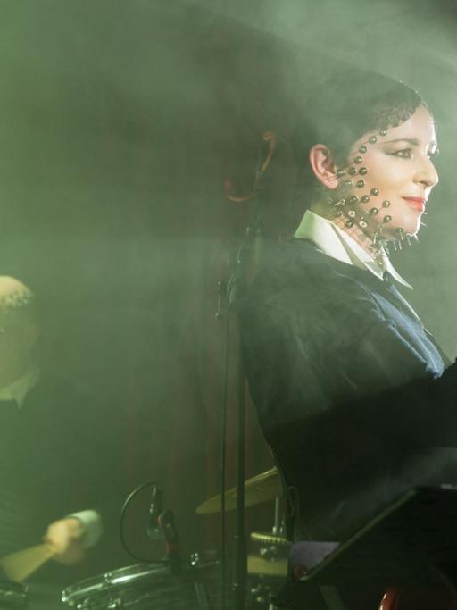 Susanne Sachsse und Maurice de Martin auf der Bühne