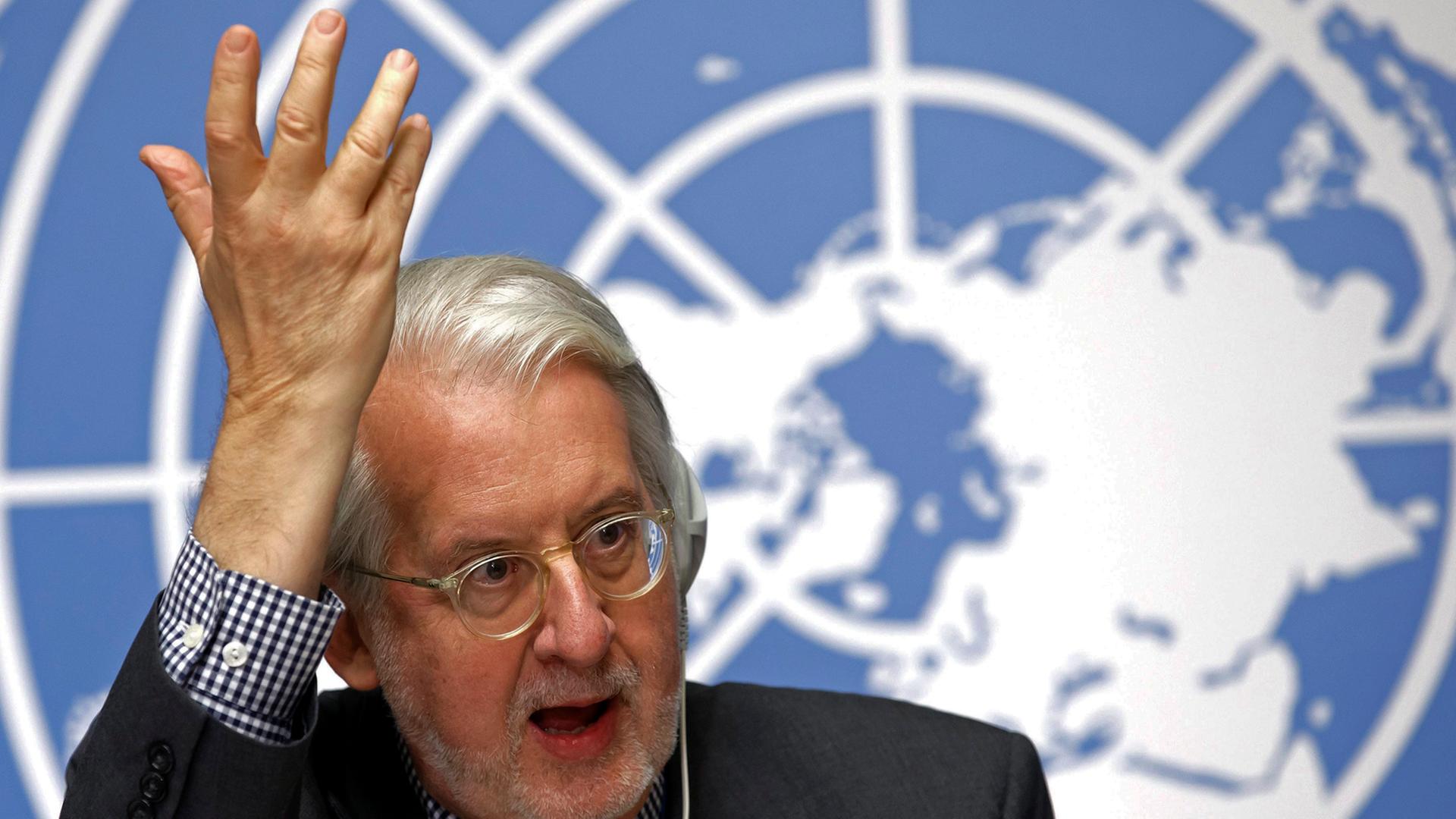 Paulo Pinheiro, Vorsitzender der internationalen Syrien-Untersuchungskommission des UN-Menschenrechtsrats. Paulo Pinheiro, Vorsitzender der internationalen Syrien-Untersuchungskommission des UN-Menschenrechtsrats.