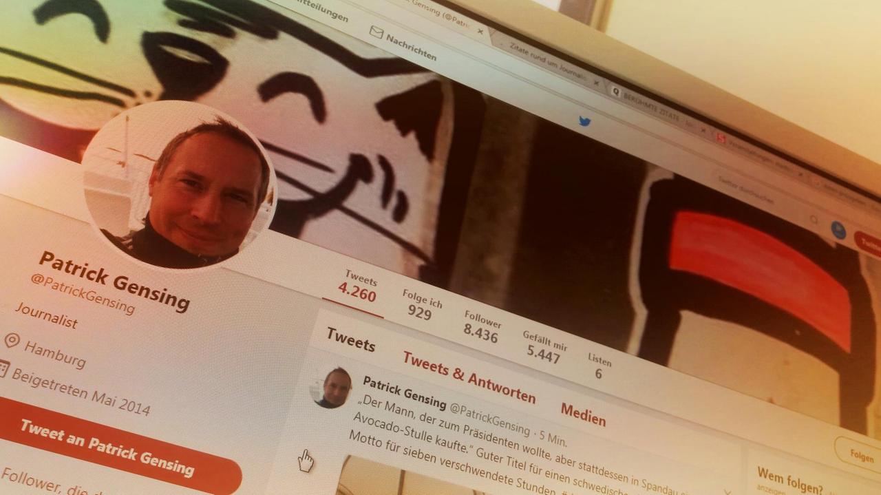 Ein Bild des Twitter-Accounts von Patrick Gensing. Ein Bild des Twitter-Accounts von Patrick Gensing.