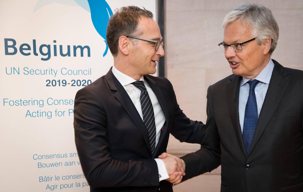 Der belgische Vize-Premierminister und Außenminister Didier Reynders und der deutsche Außenminister Heiko Maas vor eiinem Empfang in dem New Yorker Museum Morgan Library
- Der belgische Vize-Premierminister und Außenminister Didier Reynders und der deutsche Außenminister Heiko Maas vor eiinem Empfang in dem New Yorker Museum Morgan Library
-