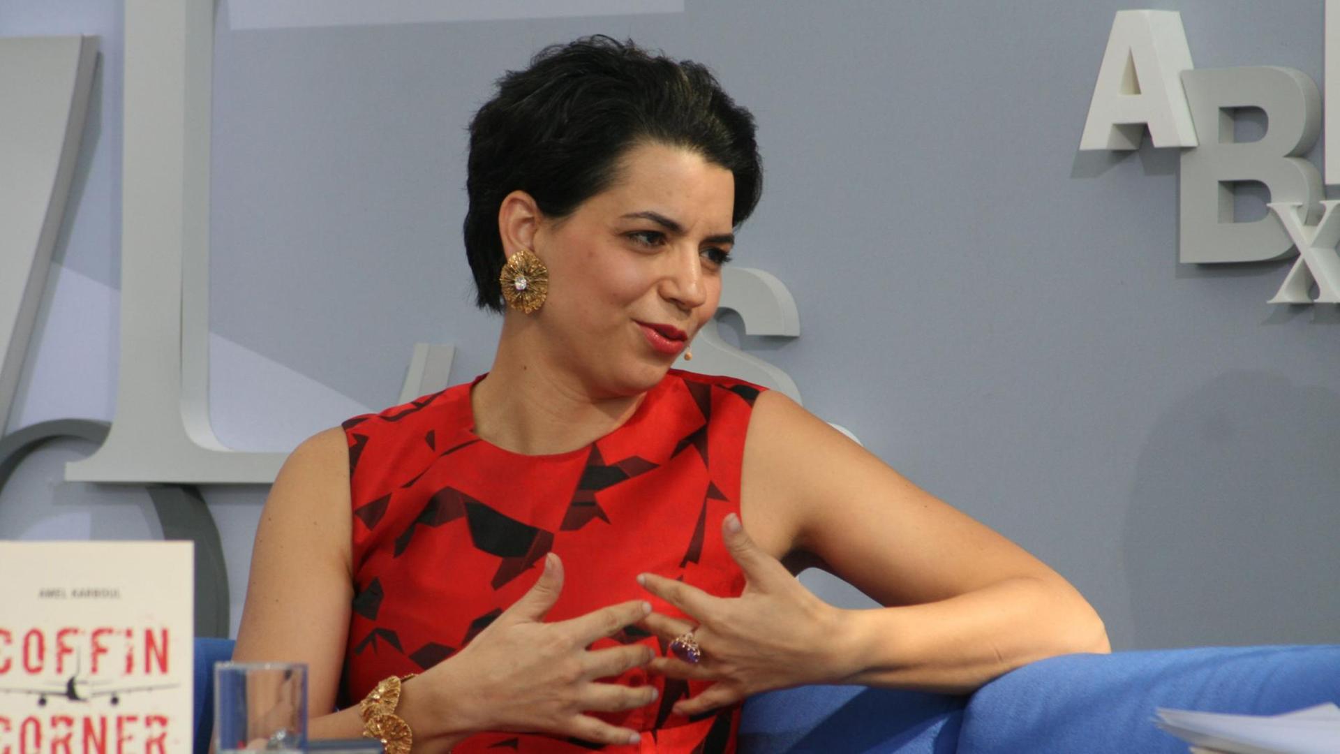 Amel Karboul auf der Buchmesse in Leipzig Amel Karboul auf der Buchmesse in Leipzig
