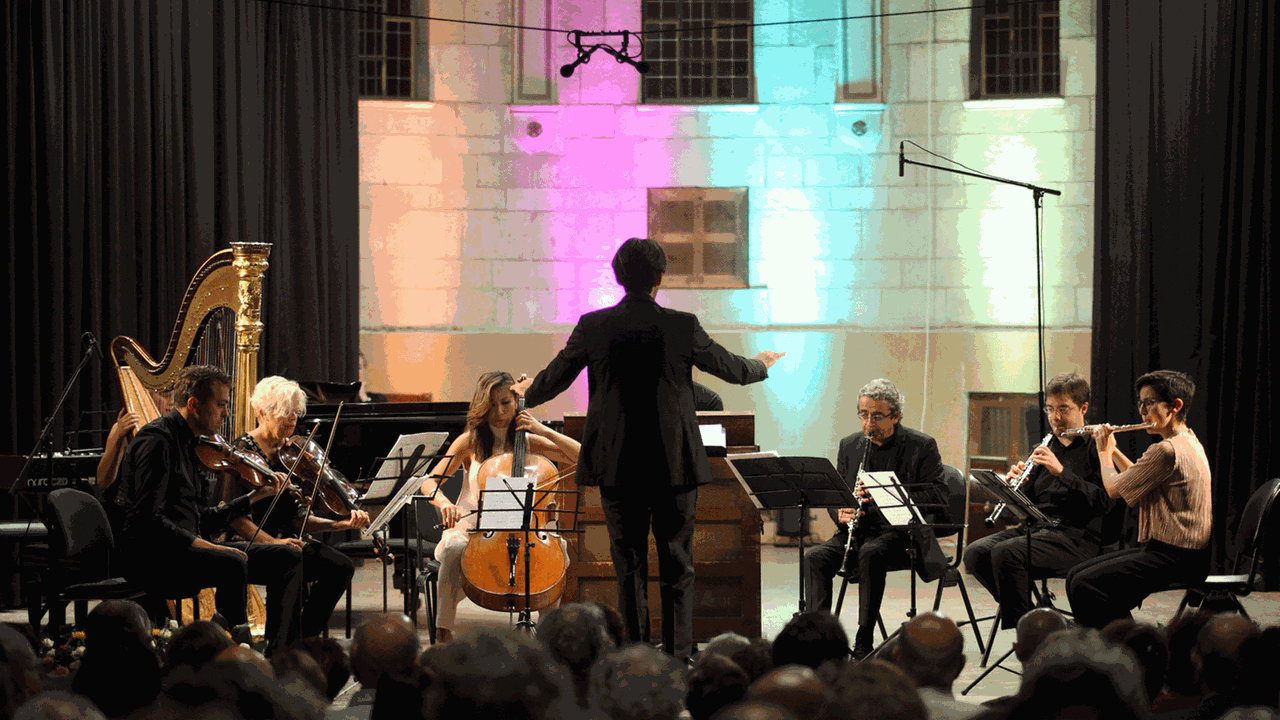 Musikerinnen und Musiker des Jerusalem International Chamber Music Festival im YMCA West-Jerusalem am 7.9.2018 Musikerinnen und Musiker des Jerusalem International Chamber Music Festival im YMCA West-Jerusalem am 7.9.2018