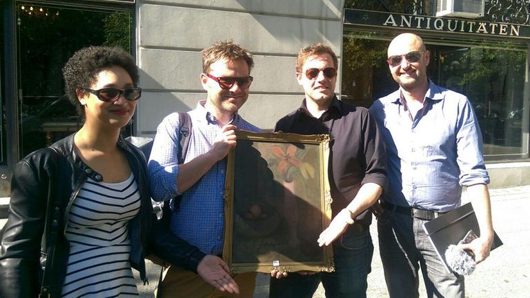 Die Kunstjäger Sara Weber, Marcus Pfeil, Christian Salewski und Fredy Gareis. Die Kunstjäger Sara Weber, Marcus Pfeil, Christian Salewski und Fredy Gareis.