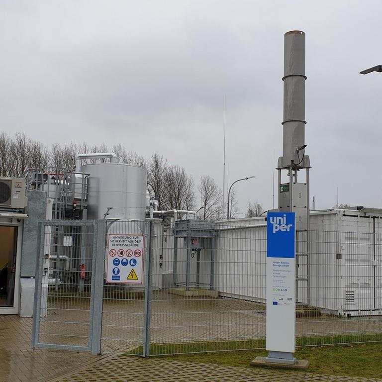 Das Betriebsgelände der Power-to-Gas-Anlage in Falkenhagen
