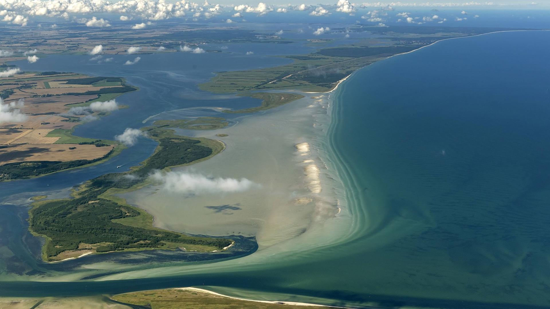 Luftbild, südlich von Hiddensee, 2012 Luftbild, südlich von Hiddensee, 2012