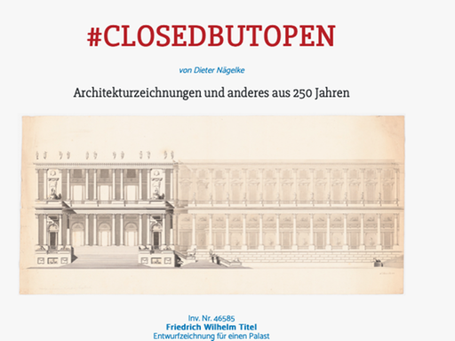 Screenshot des Angebots des Architekturmuseums der TU Berlin.