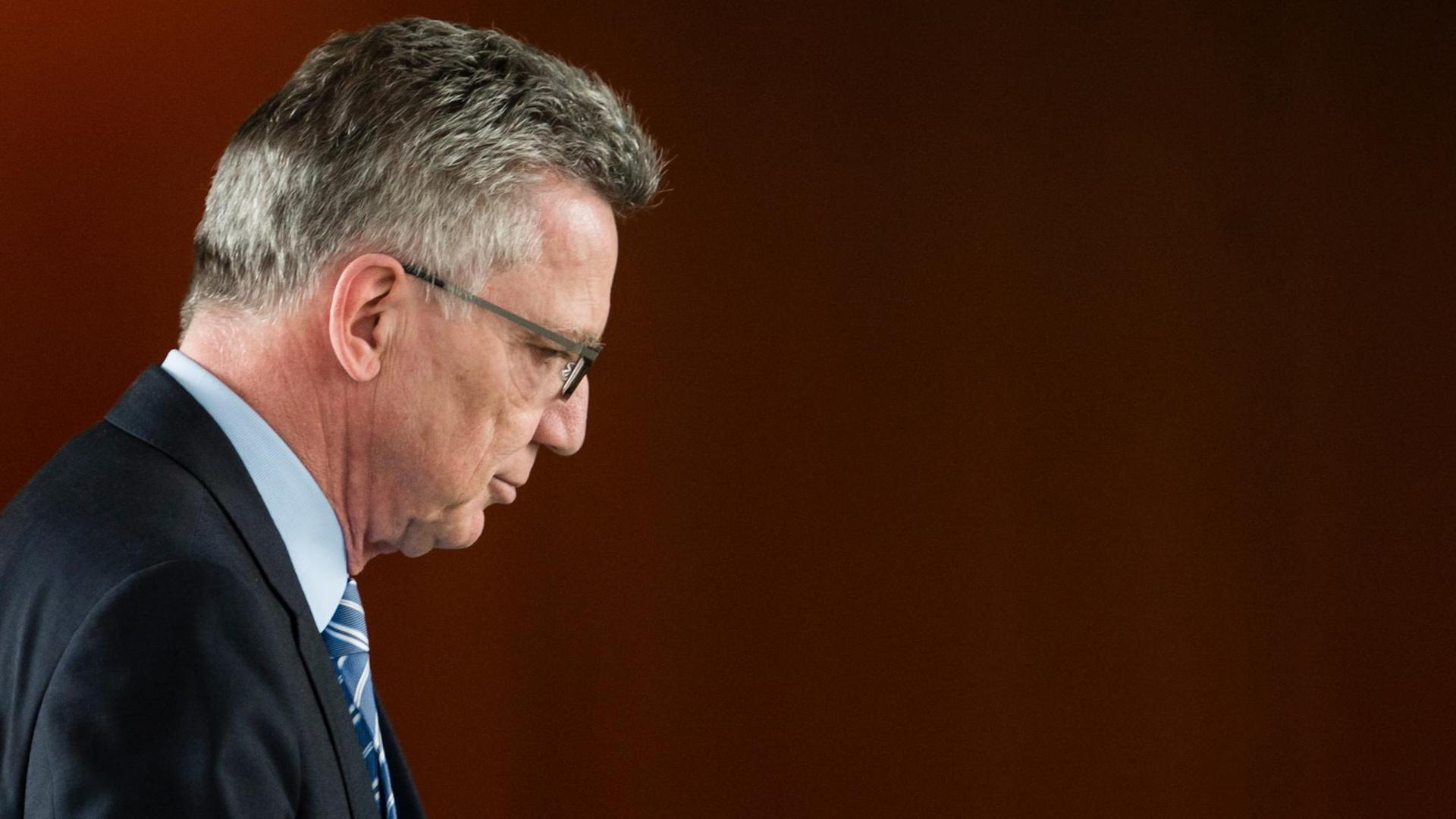 Bundesinnenminister Thomas de Maiziere (CDU) Bundesinnenminister Thomas de Maiziere (CDU)