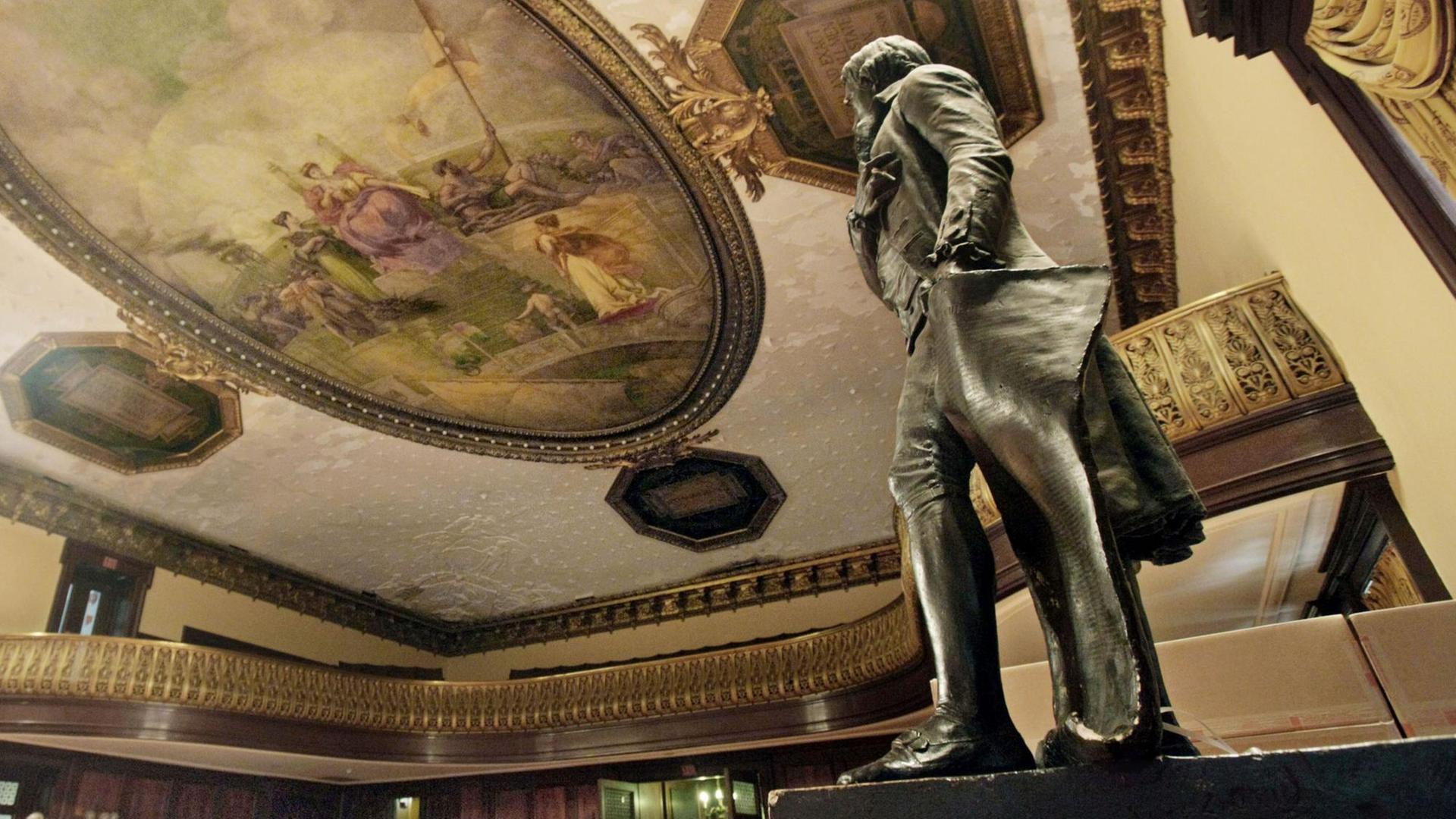 Eine Statue des US-"Gründervaters" Thomas Jefferson