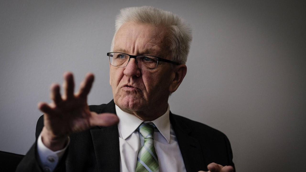 Der baden-württembergische Ministerpräsident Winfried Kretschmann Der baden-württembergische Ministerpräsident Winfried Kretschmann
