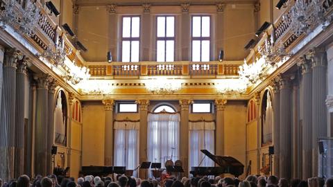 Der Konzertsaal des Conservatorio Benedetto Marcello in Venedig