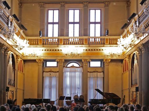Der Konzertsaal des Conservatorio Benedetto Marcello in Venedig
