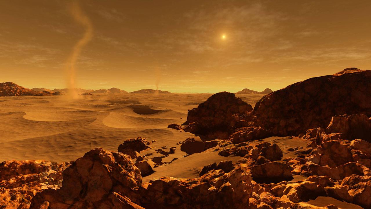 Aufnahme vom Mars um 1980 Aufnahme vom Mars um 1980