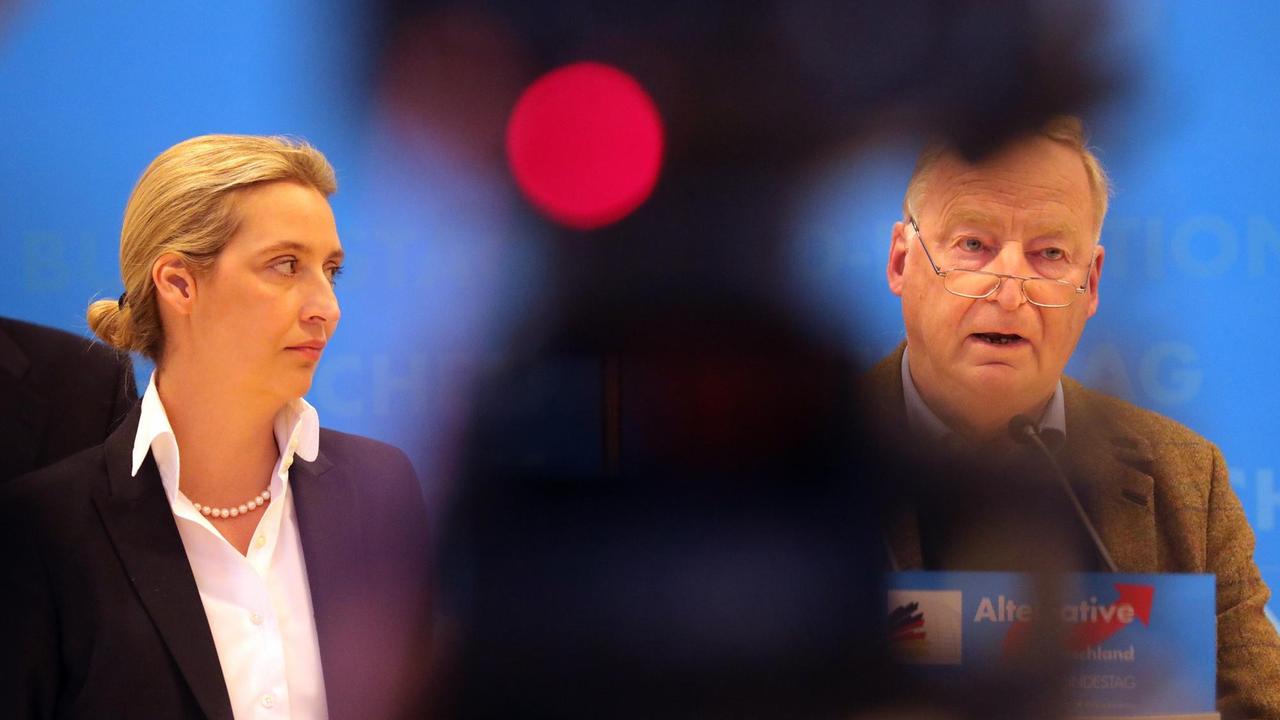 Alexander Gauland und Alice Weidel, Fraktionsvorsitzende der AfD Alexander Gauland und Alice Weidel, Fraktionsvorsitzende der AfD