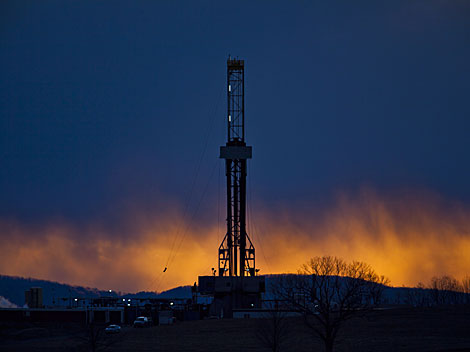Fracking-Anlage in Pennsylvania, USA Fracking-Anlage in Pennsylvania, USA