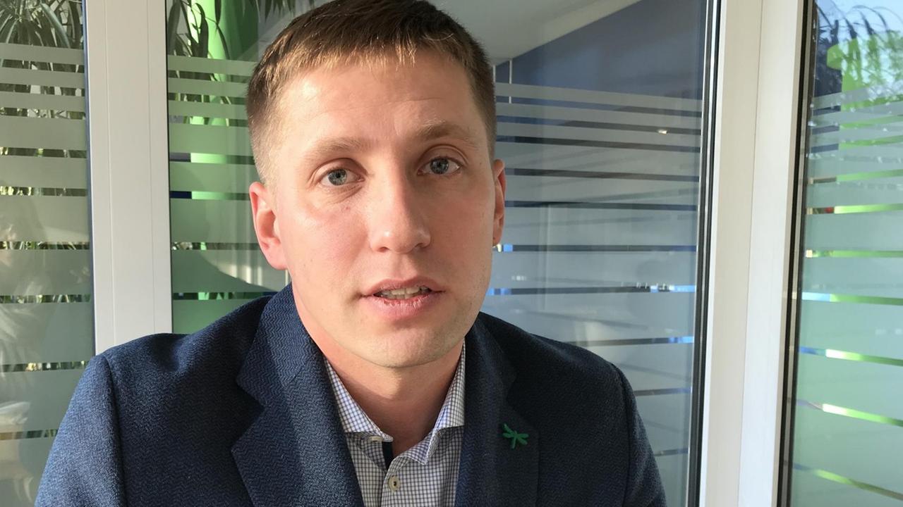 Porträtfoto von Andris Cuda von der rechtspopulistische Partei "Alles für Lettland" Porträtfoto von Andris Cuda von der rechtspopulistische Partei "Alles für Lettland"