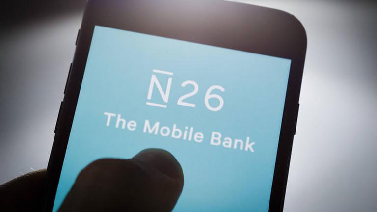 Die N26-App auf einem Smartphone.