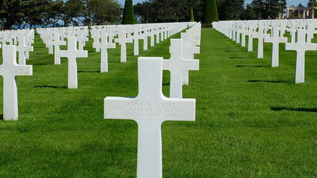 Der Soldatenfriedhof in Colleville