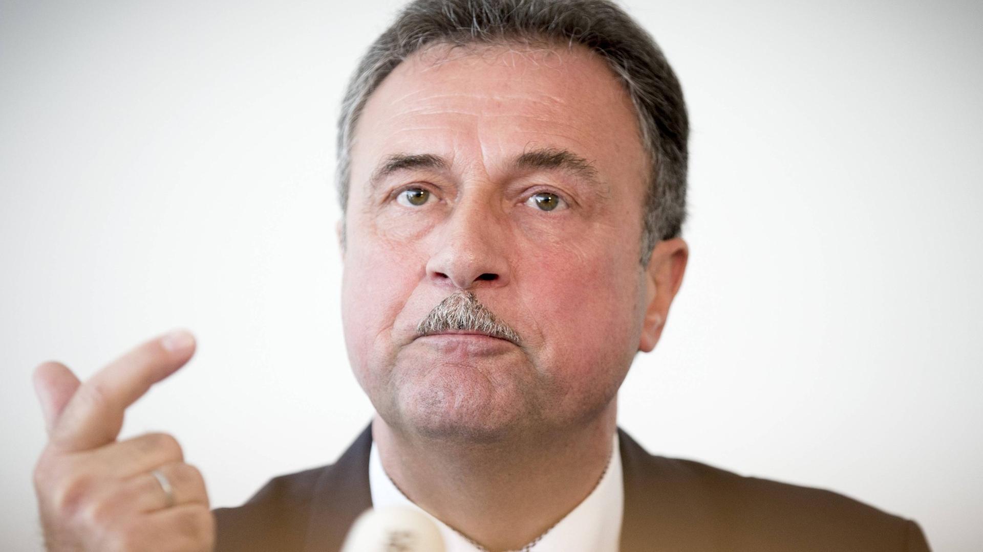 Der GDL-Vorsitzende Claus Weselsky