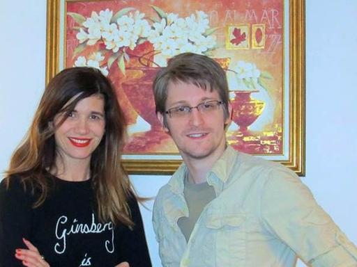Edward Snowden und Angela Richter
