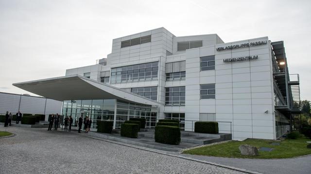 Das Medienzentrum der Verlagsgruppe Passau ("Passauer Neue Presse"), aufgenommen am 07.10.2014 in Passau (Bayern).